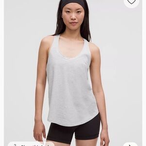 lululemon athletica Light Gray Love Tank Top
